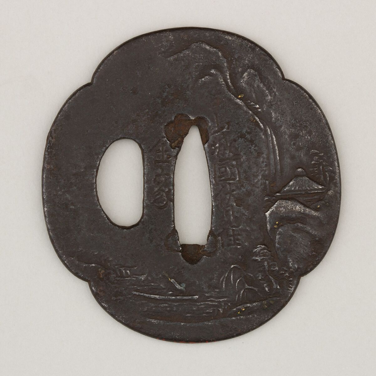 Sword Guard (<i>Tsuba</i>), Iron, copper, Japanese