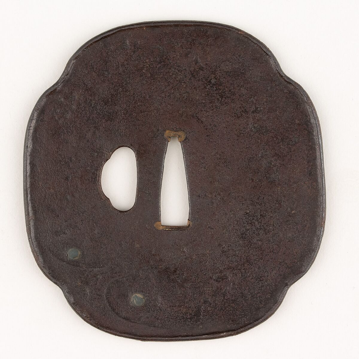 Sword Guard (<i>Tsuba</i>), Iron, silver, Japanese