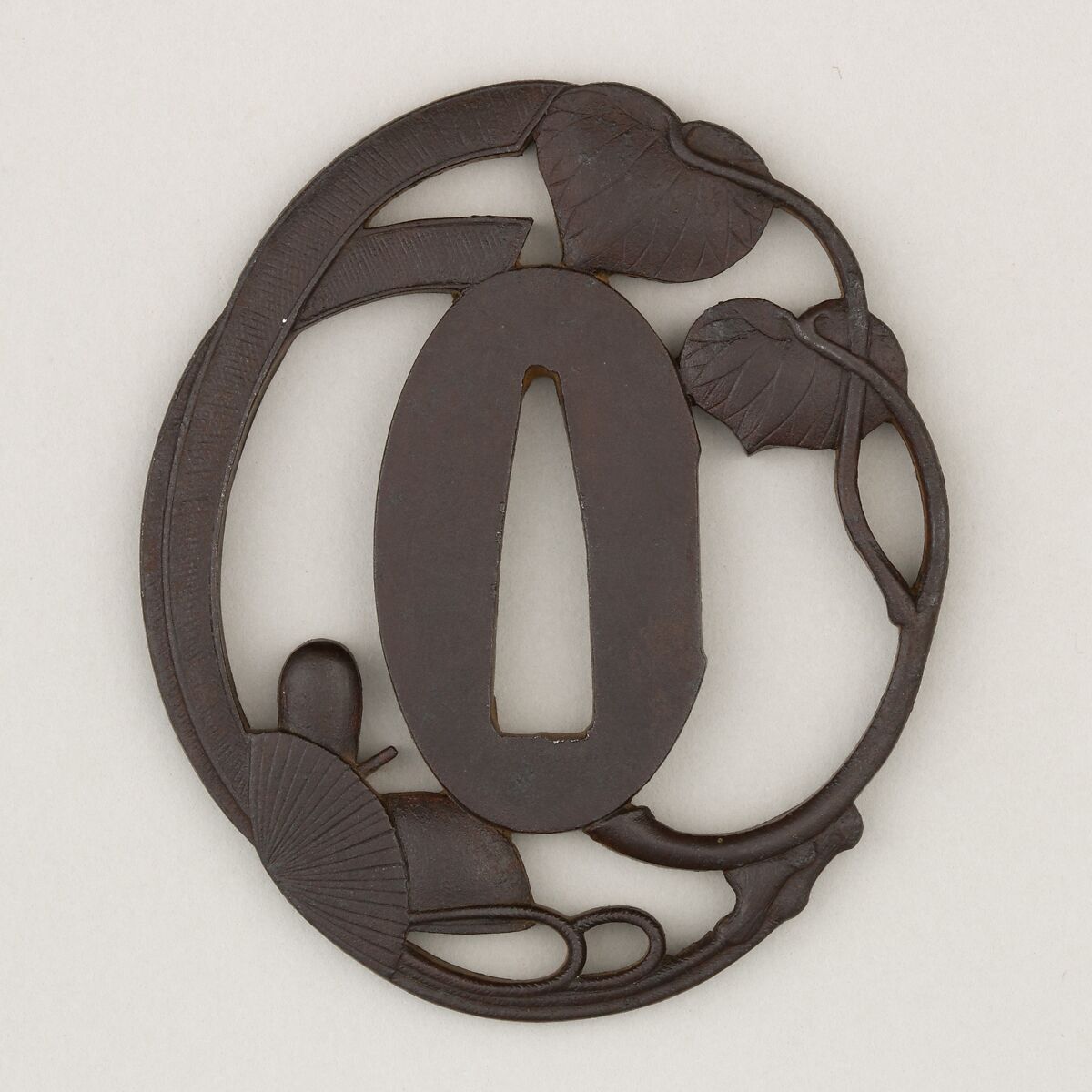 Sword Guard (<i>Tsuba</i>), Iron, copper, Japanese