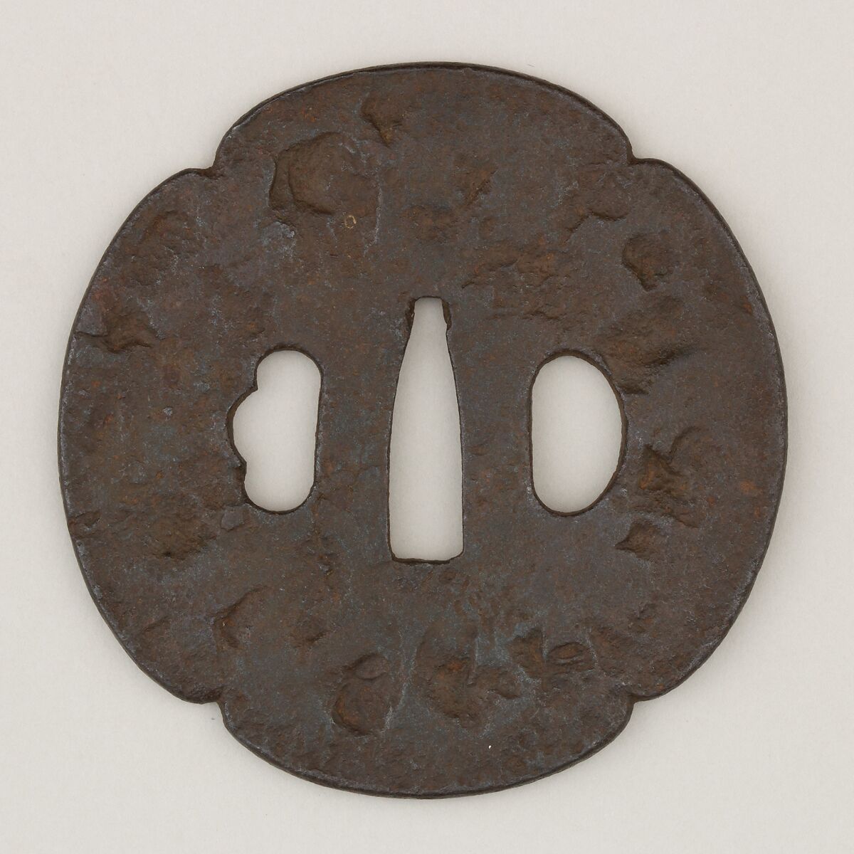 Sword Guard (<i>Tsuba</i>), Iron, copper, Japanese