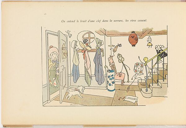 Une Histoire Qui Finit Mal, Edmond Cuénoud, Color lithograph