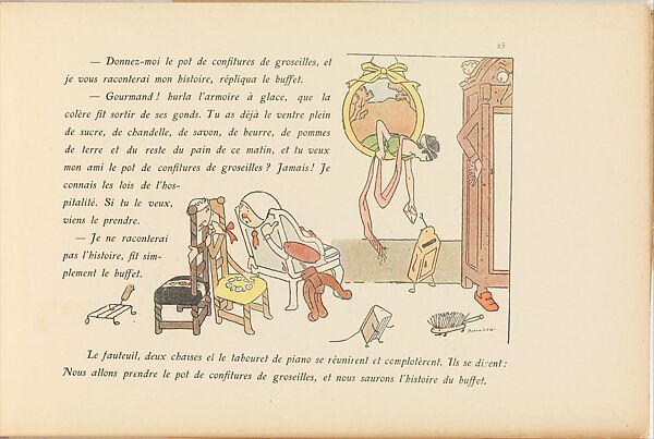 Une Histoire Qui Finit Mal, Edmond Cuénoud, Color lithograph