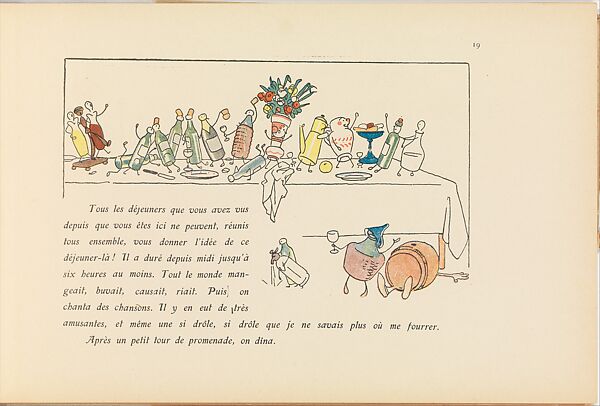 Une Histoire Qui Finit Mal, Edmond Cuénoud, Color lithograph