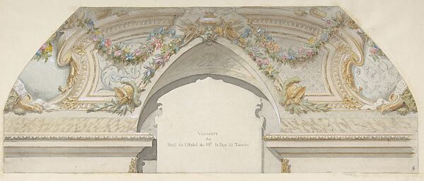 Design for Hôtel de Trevise, Paris