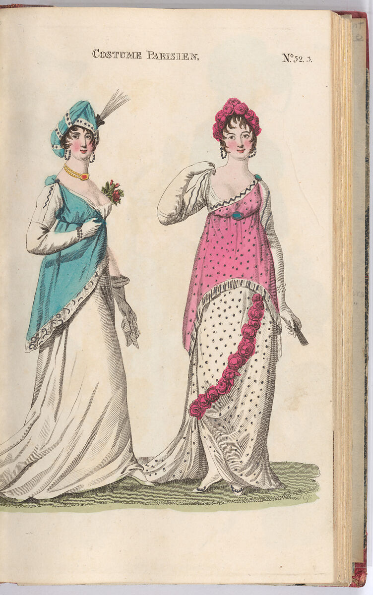 The Fashions of London & Paris, Richard Philips  British, Illustrations: hand colored stipple engravings, etchings, aquatints