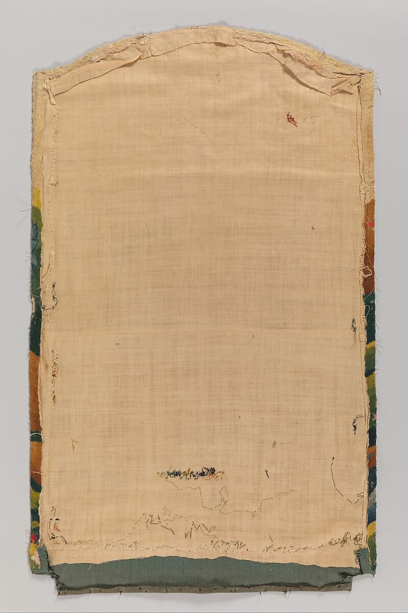 Easy Chair, Upholstered by Caleb Gardner Jr. (American, 1729–1801), Walnut, maple; wool on linen ground (front panel), wool and silk on linen ground (back panel), silk and cotton tape, silk and wool tape, American