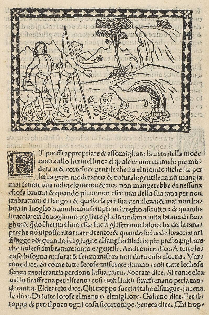 Fior di virtu hystoriato, Published by Gianstephano di Carlo da Pavia  , Florence 