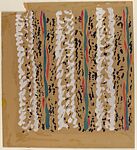 Textile Design, Marcel Vertès (Hungarian, Ujpcst 1895–1961 Paris), Gouache and black chalk on cardboard