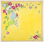 Design for a Scarf with Floral Motif