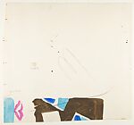 Textile Design with Kite Motif, Marcel Vertès (Hungarian, Ujpcst 1895–1961 Paris), Black chalk and gouache on cardboard