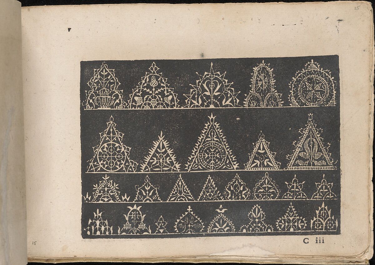 Fiori di Ricami Nuovamente Posti in Luce, Matteo Florimi (Italian, active Siena, ca. 1581–died 1613), Woodcut