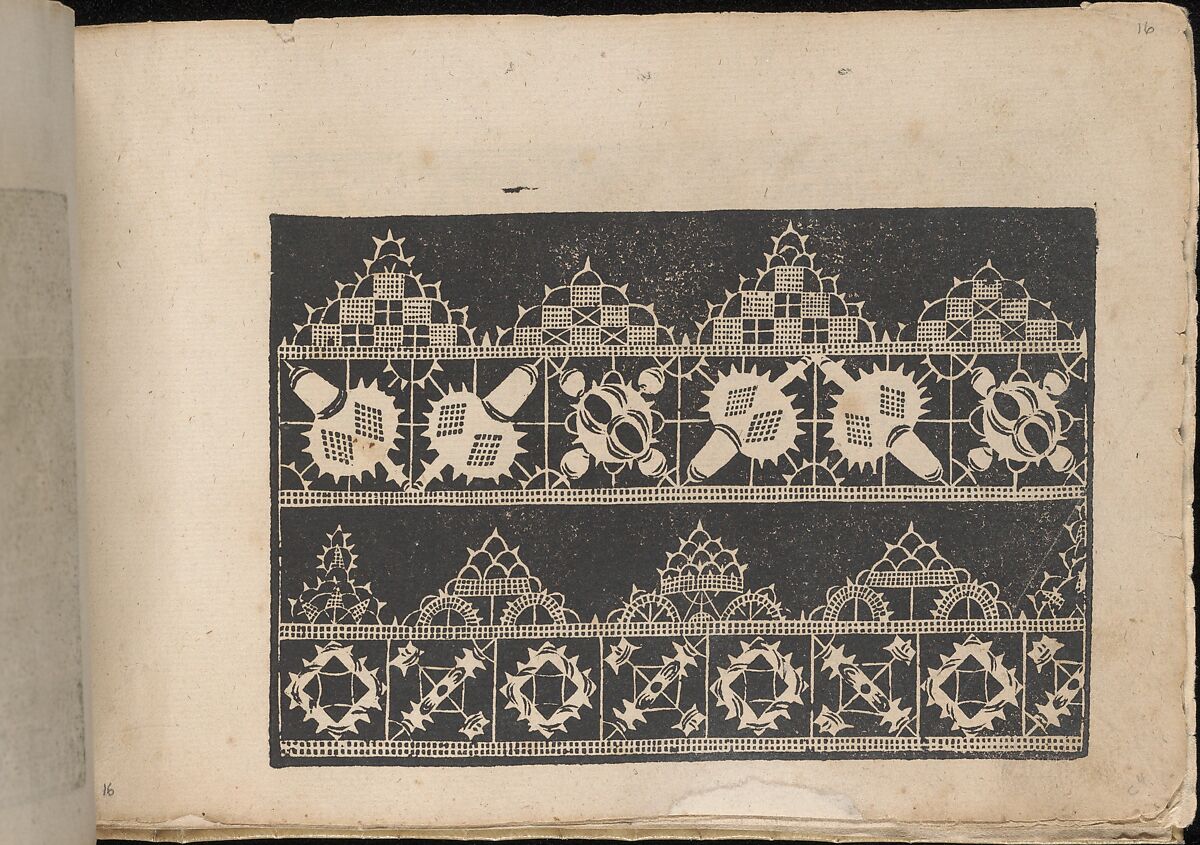 Fiori di Ricami Nuovamente Posti in Luce, Matteo Florimi (Italian, active Siena, ca. 1581–died 1613), Woodcut
