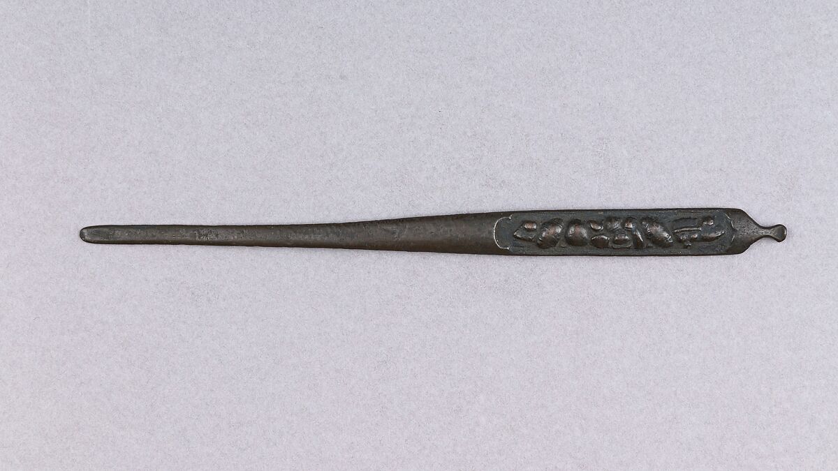 Hair Dressing Tool (Kogai), Iron, Japanese 