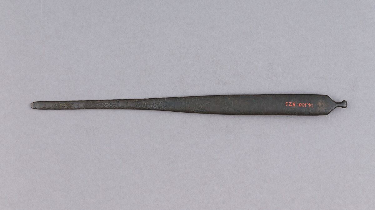 Hair Dressing Tool (Kogai), Iron, Japanese