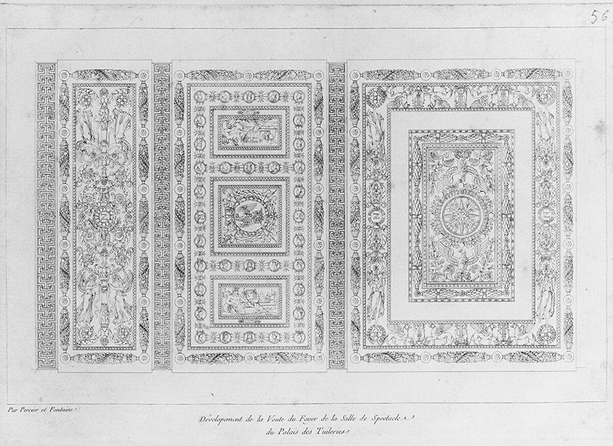 Recueil de Decorations Intérieures, Pierre François Léonard Fontaine (French, Pontoise 1762–1853 Paris), Engravings