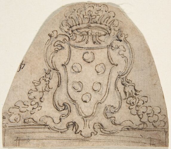 Medici Coat of Arms on top of a Window of Door Frame