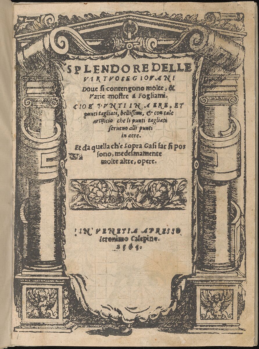 Splendore delle virtuose giovani, Iseppo Foresto (Italian, active Venice, 1557), Woodcut 