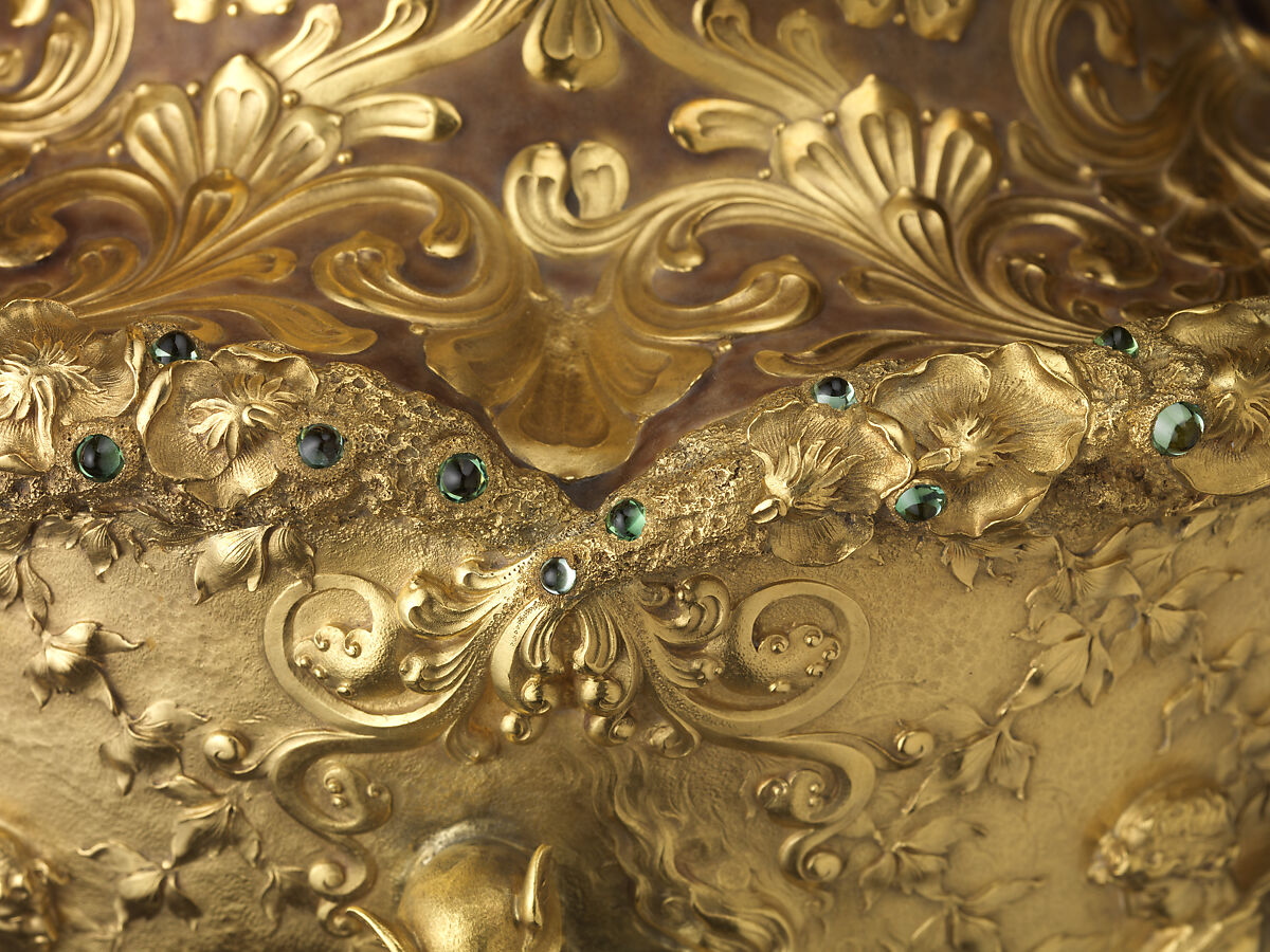 The Adams Vase, Designed by Paulding Farnham (1859–1927), Gold, amethysts, spessartites, tourmalines, fresh water pearls, quartzes, rock crystal, and enamel, American