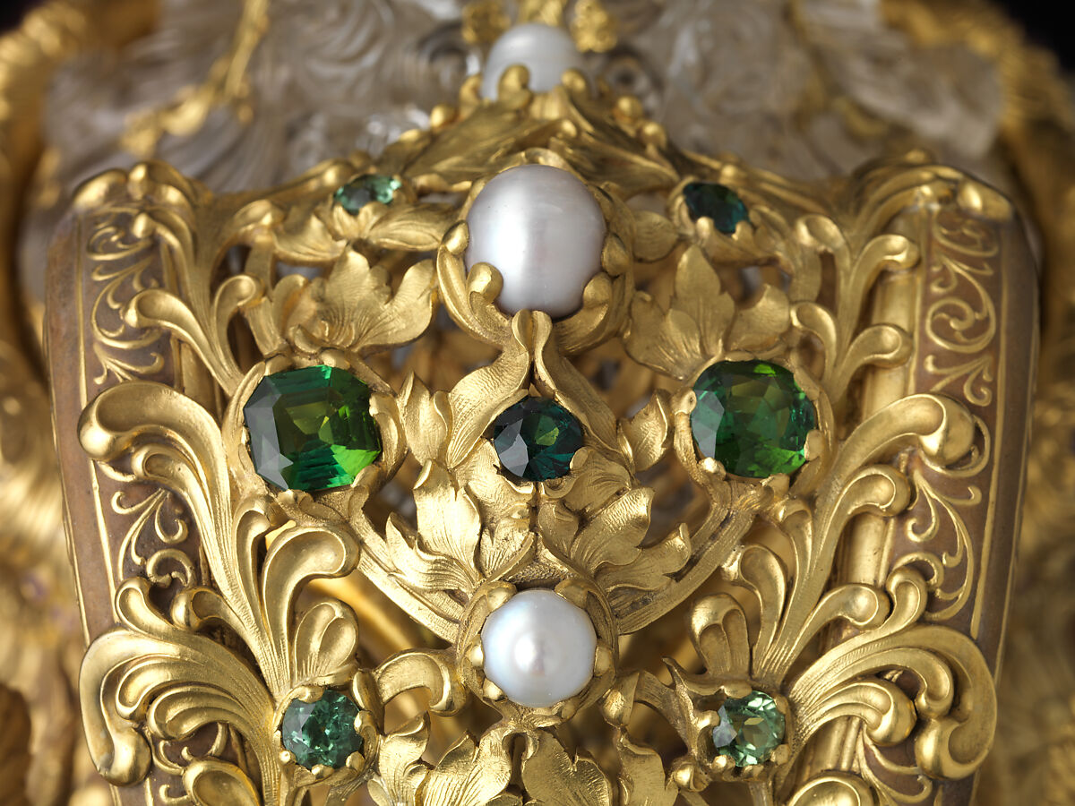 The Adams Vase, Designed by Paulding Farnham (1859–1927), Gold, amethysts, spessartites, tourmalines, fresh water pearls, quartzes, rock crystal, and enamel, American