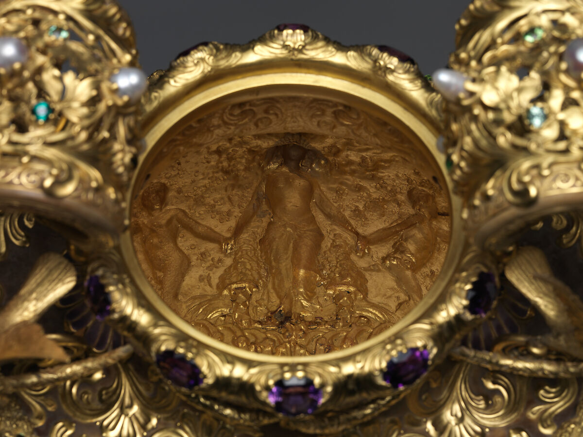 The Adams Vase, Designed by Paulding Farnham (1859–1927), Gold, amethysts, spessartites, tourmalines, fresh water pearls, quartzes, rock crystal, and enamel, American