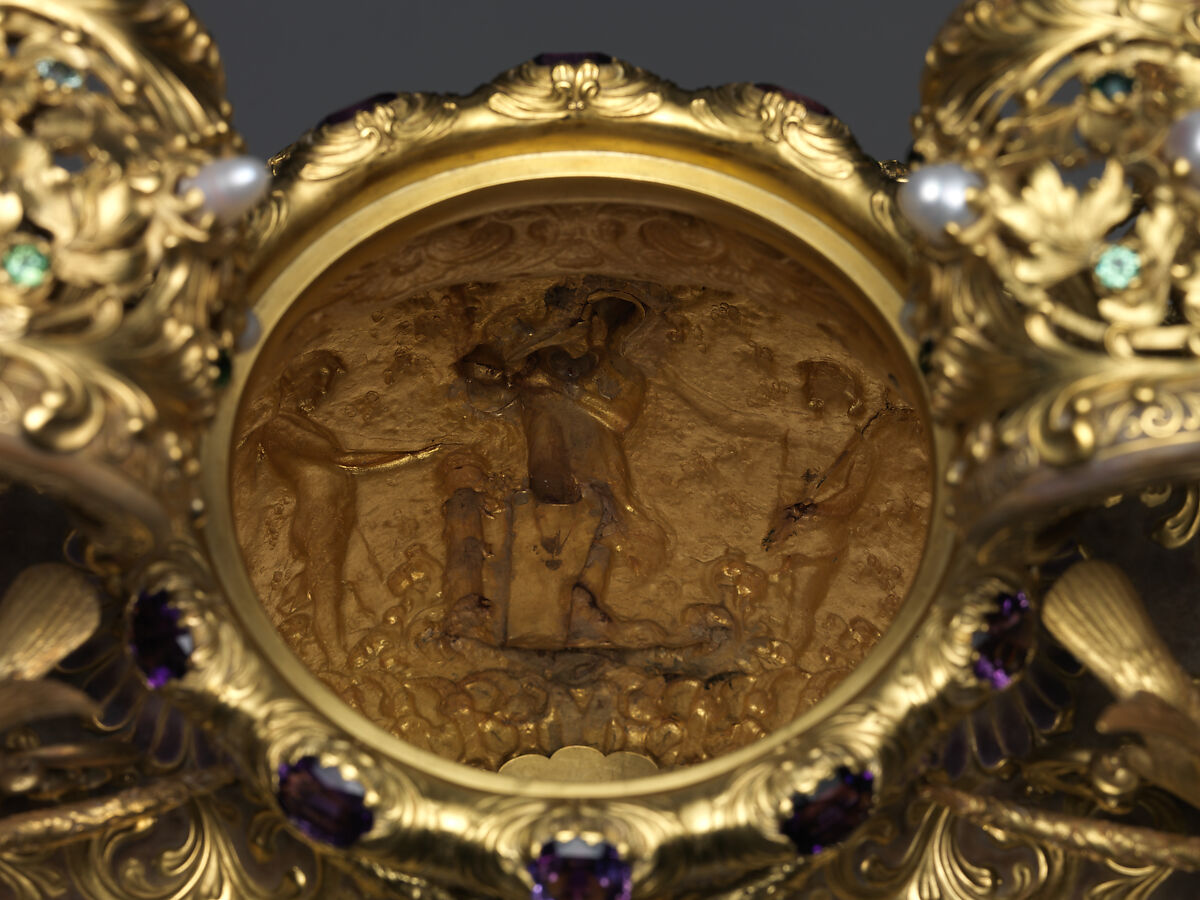 The Adams Vase, Designed by Paulding Farnham (1859–1927), Gold, amethysts, spessartites, tourmalines, fresh water pearls, quartzes, rock crystal, and enamel, American