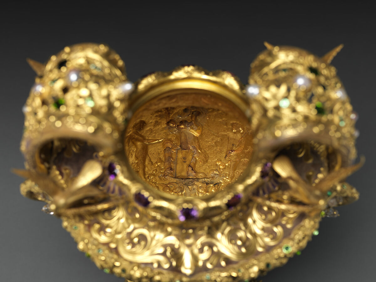 The Adams Vase, Designed by Paulding Farnham (1859–1927), Gold, amethysts, spessartites, tourmalines, fresh water pearls, quartzes, rock crystal, and enamel, American