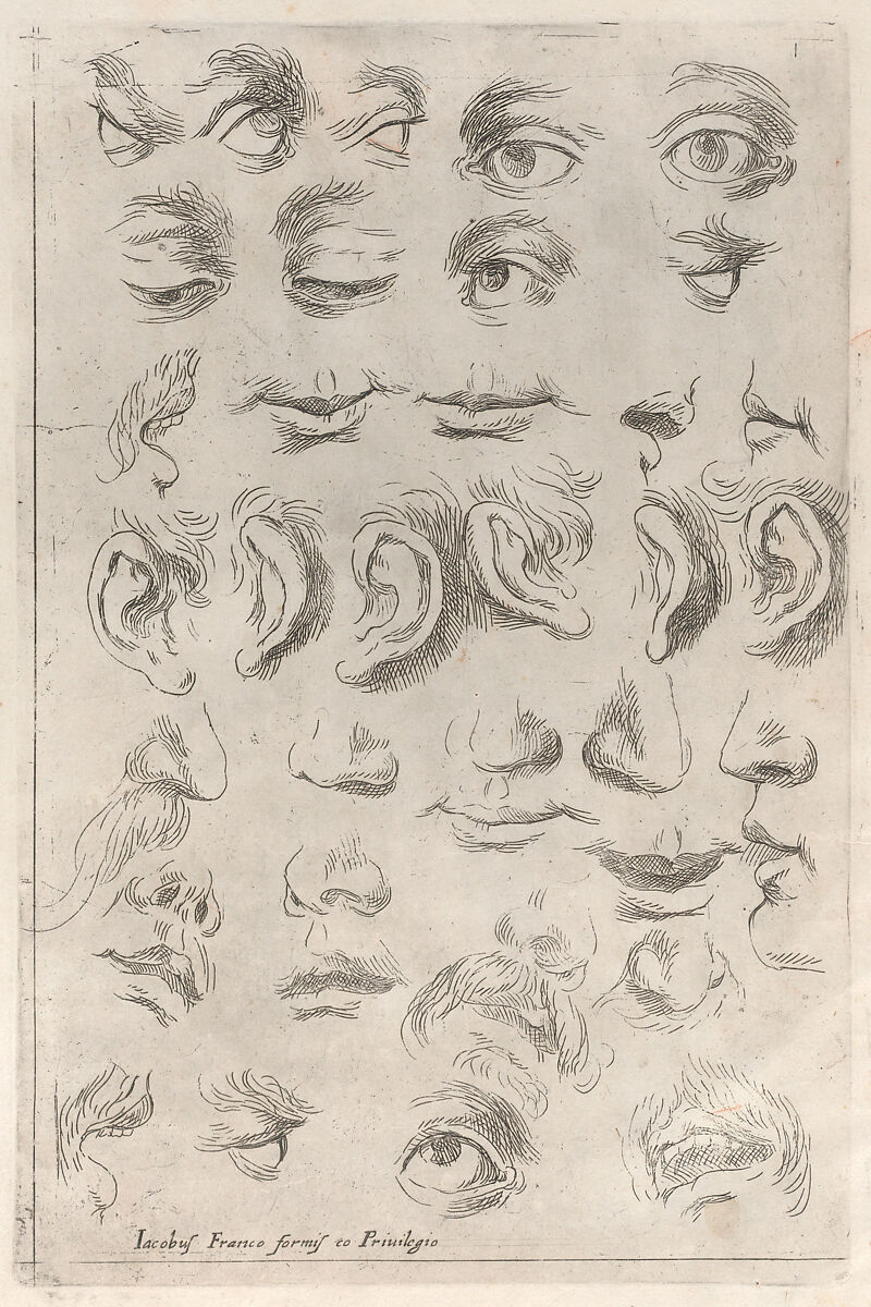 'Regole per Imparar a Disegnar i corpi humani ... Giacomo Palma' Libro Primo (title page and 7 plates), bound together with Libro Secondo (title page and 11 plates), Jacopo Palma the Younger (Italian, Venice ca. 1548–1628 Venice), Etching