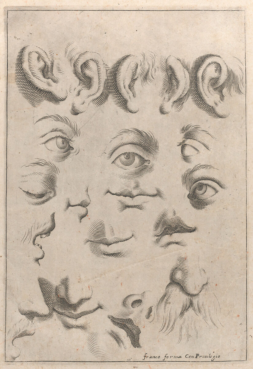 'Regole per Imparar a Disegnar i corpi humani ... Giacomo Palma' Libro Primo (title page and 7 plates), bound together with Libro Secondo (title page and 11 plates), Jacopo Palma the Younger (Italian, Venice ca. 1548–1628 Venice), Etching