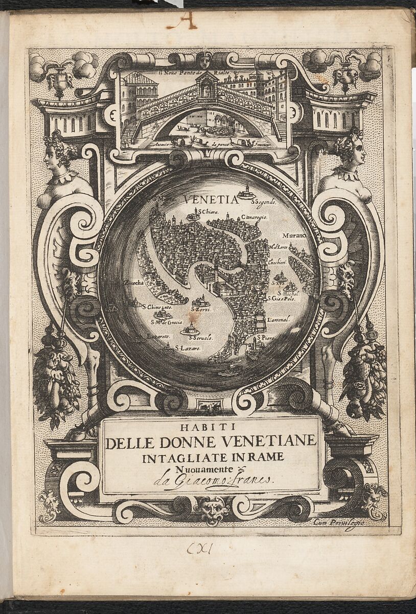Habiti delle Donne Venetiane (Dress of Venetian Women), Giacomo Franco (Italian, Venice 1550–1620 Venice), Engraving and woodcut