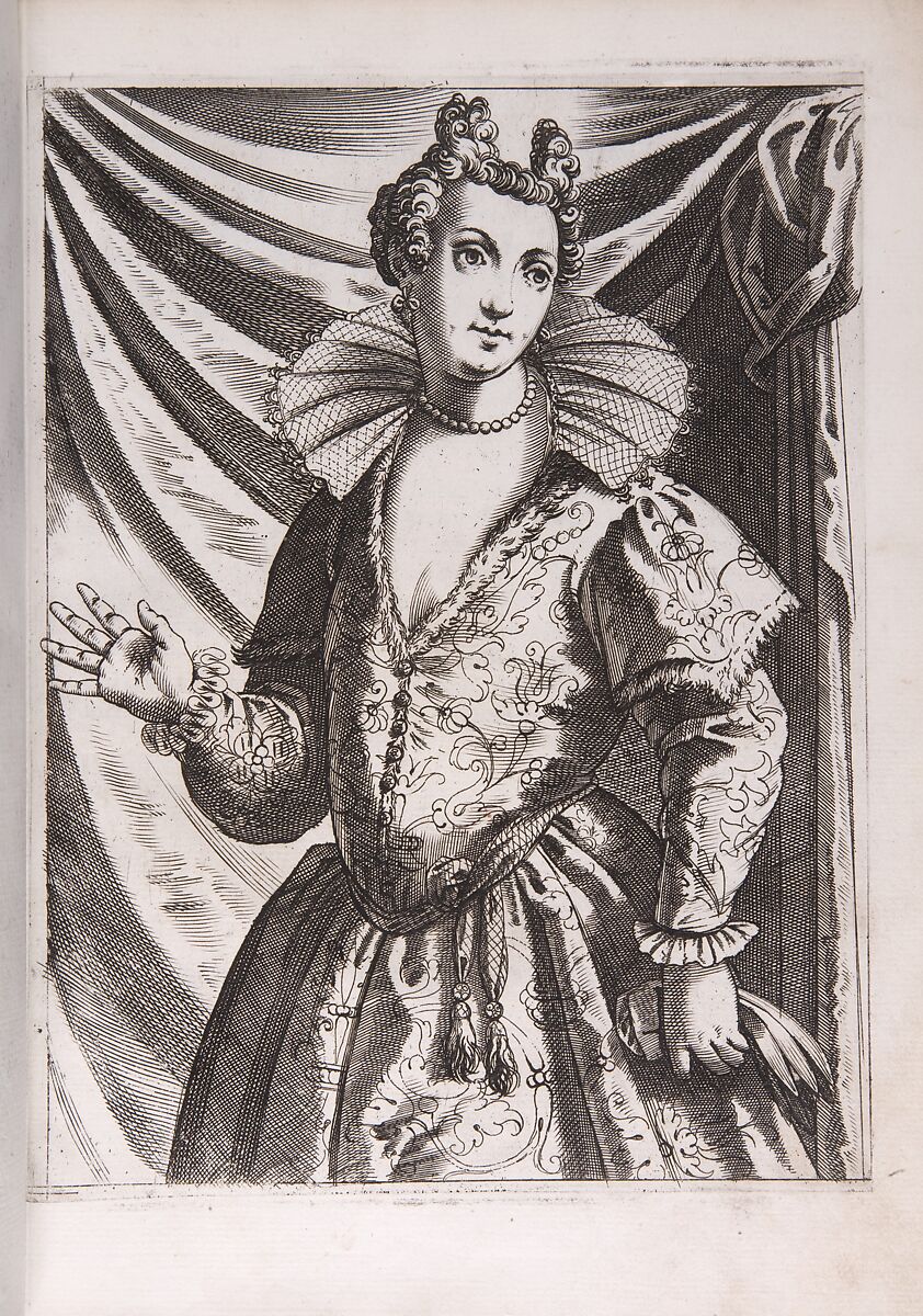 Habiti delle Donne Venetiane (Dress of Venetian Women), Giacomo Franco (Italian, Venice 1550–1620 Venice), Engraving and woodcut