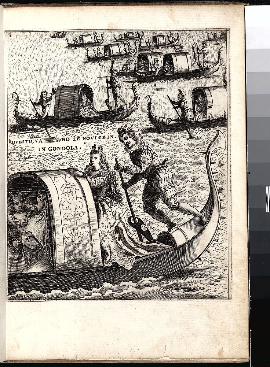 Habiti delle Donne Venetiane (Dress of Venetian Women), Giacomo Franco (Italian, Venice 1550–1620 Venice), Engraving and woodcut