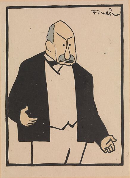 Stage Folks; A Book of Caricatures, Alfred J. Frueh (American, Lima, Ohio 1880–1968 Sharon, Connecticut), Linoleum cut 