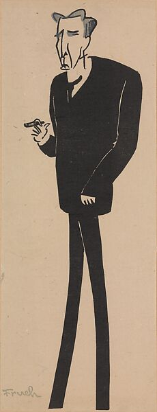 Stage Folks; A Book of Caricatures, Alfred J. Frueh (American, Lima, Ohio 1880–1968 Sharon, Connecticut), Linoleum cut