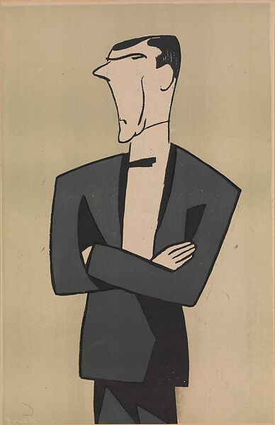 Stage Folks; A Book of Caricatures, Alfred J. Frueh (American, Lima, Ohio 1880–1968 Sharon, Connecticut), Linoleum cut