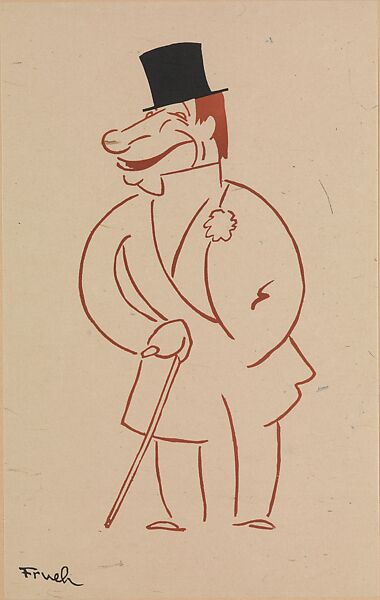 Stage Folks; A Book of Caricatures, Alfred J. Frueh (American, Lima, Ohio 1880–1968 Sharon, Connecticut), Linoleum cut