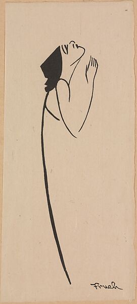 Stage Folks; A Book of Caricatures, Alfred J. Frueh (American, Lima, Ohio 1880–1968 Sharon, Connecticut), Linoleum cut