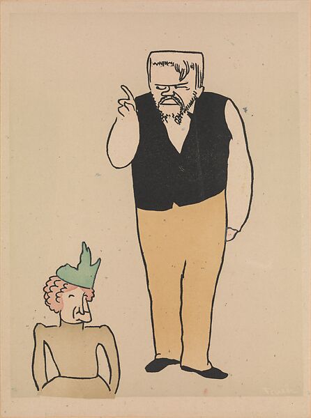 Stage Folks; A Book of Caricatures, Alfred J. Frueh (American, Lima, Ohio 1880–1968 Sharon, Connecticut), Linoleum cut