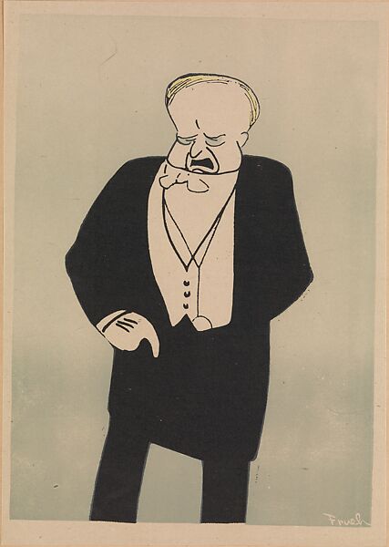 Stage Folks; A Book of Caricatures, Alfred J. Frueh (American, Lima, Ohio 1880–1968 Sharon, Connecticut), Linoleum cut