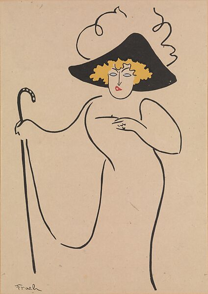 Stage Folks; A Book of Caricatures, Alfred J. Frueh (American, Lima, Ohio 1880–1968 Sharon, Connecticut), Linoleum cut