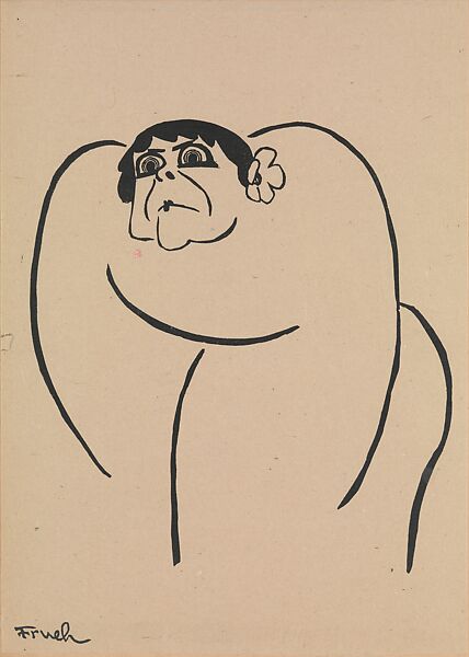 Stage Folks; A Book of Caricatures, Alfred J. Frueh (American, Lima, Ohio 1880–1968 Sharon, Connecticut), Linoleum cut