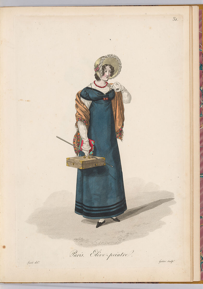 Costumes parisiens: les ouvrières de Paris, Gatine & Lanté  French, plates: engraving, hand-colored