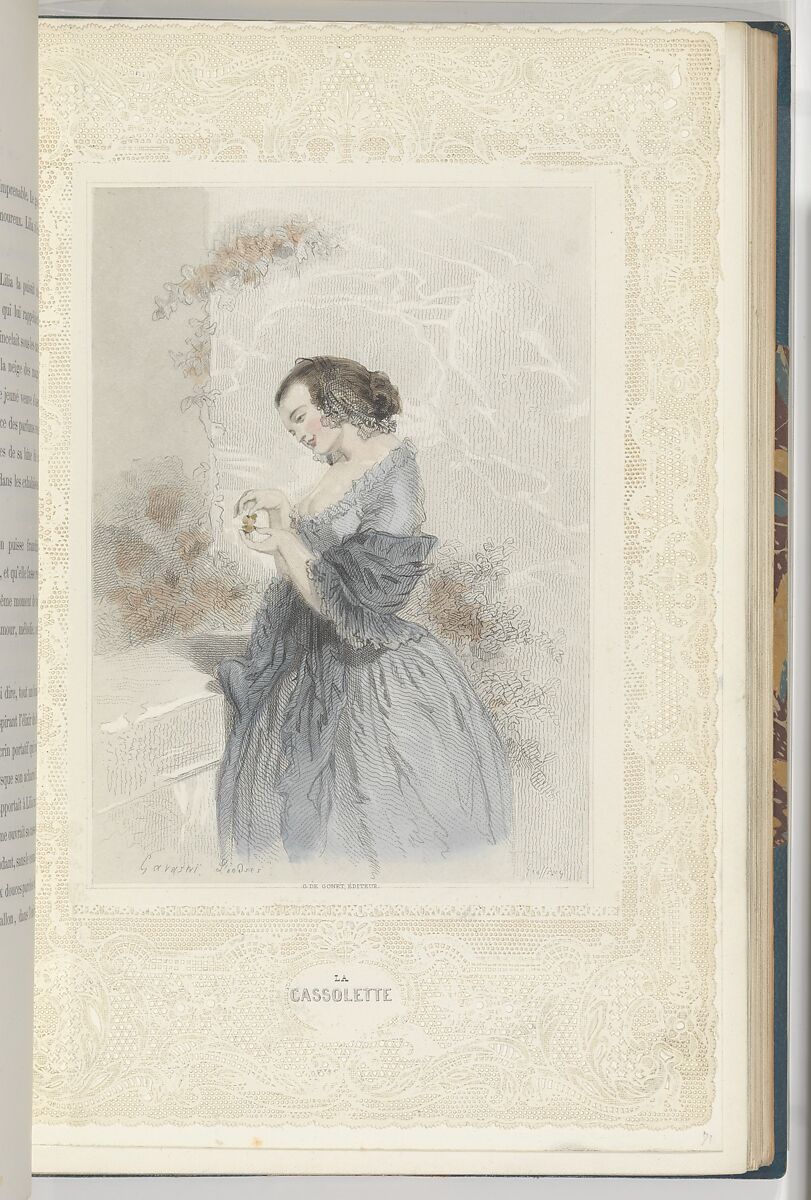 Perles et Parures, Les Joyaux, V. Corbay (French), Wood engraving, etching with hand-coloring