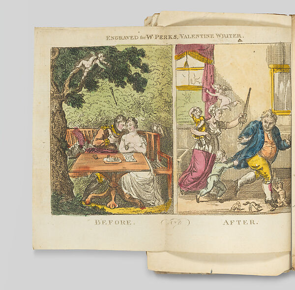 The Turtle Dove or Cupid's Artillery, etc., Being a New and Original Valentine Writer for the Present Year, Sarah Scudgell Wilkinson (British, 1779–1831), Illustrations: etching, hand colored