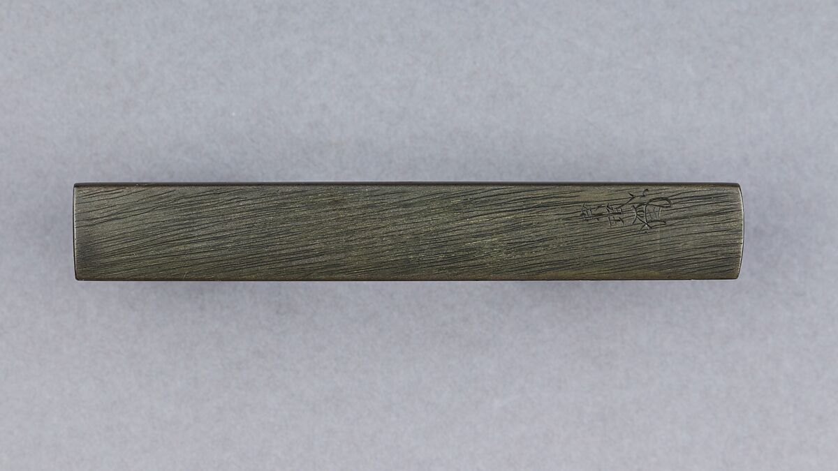 Knife Handle (Kozuka), Copper-silver alloy (shibuichi), Japanese
