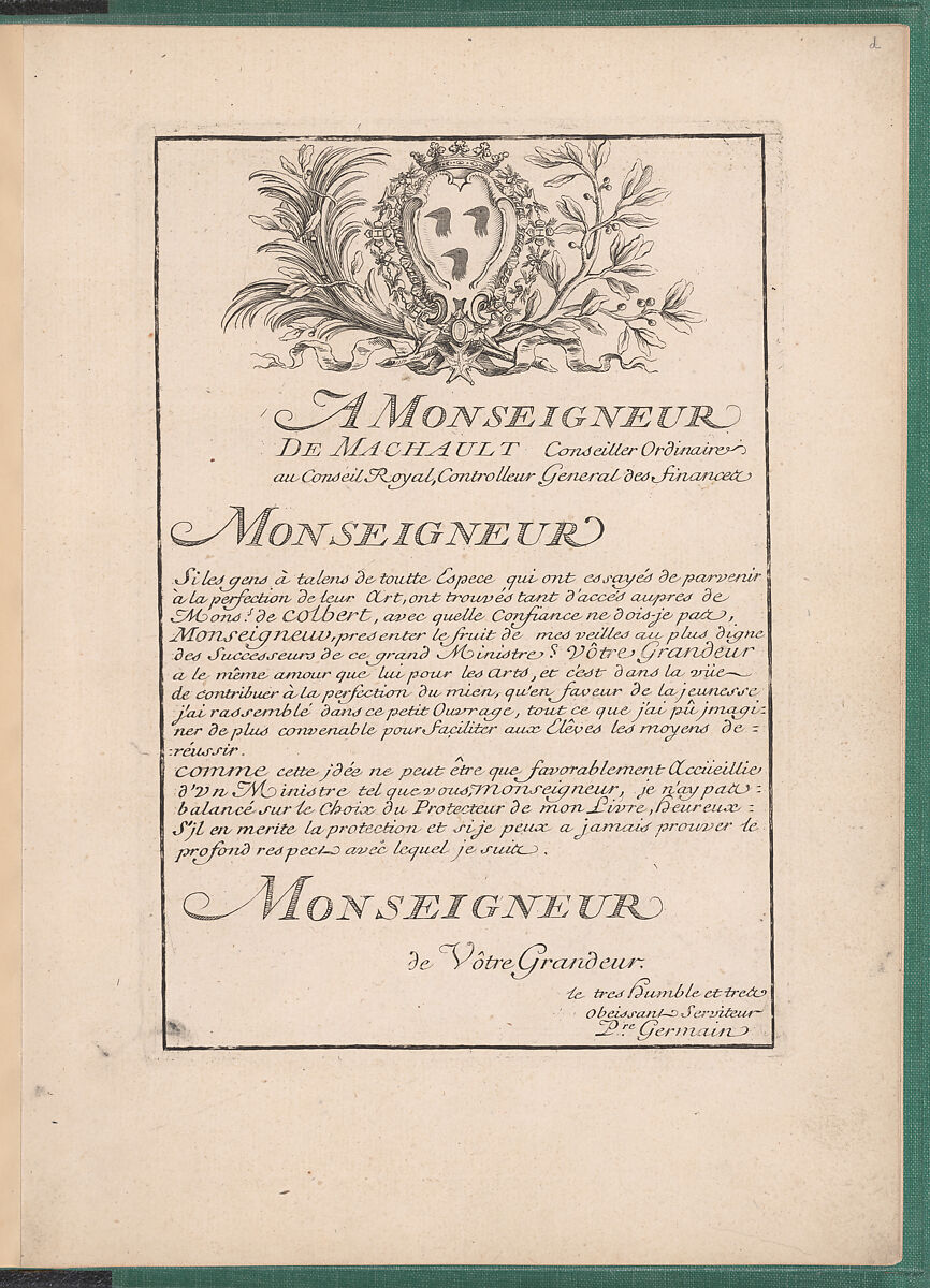 Elements d'Orfevrerie Divisés en deux Parties de Cinquante Feuilles, Pierre Germain (French, Villeneuve-lès-Avignon 1703–1783 Paris), Etching