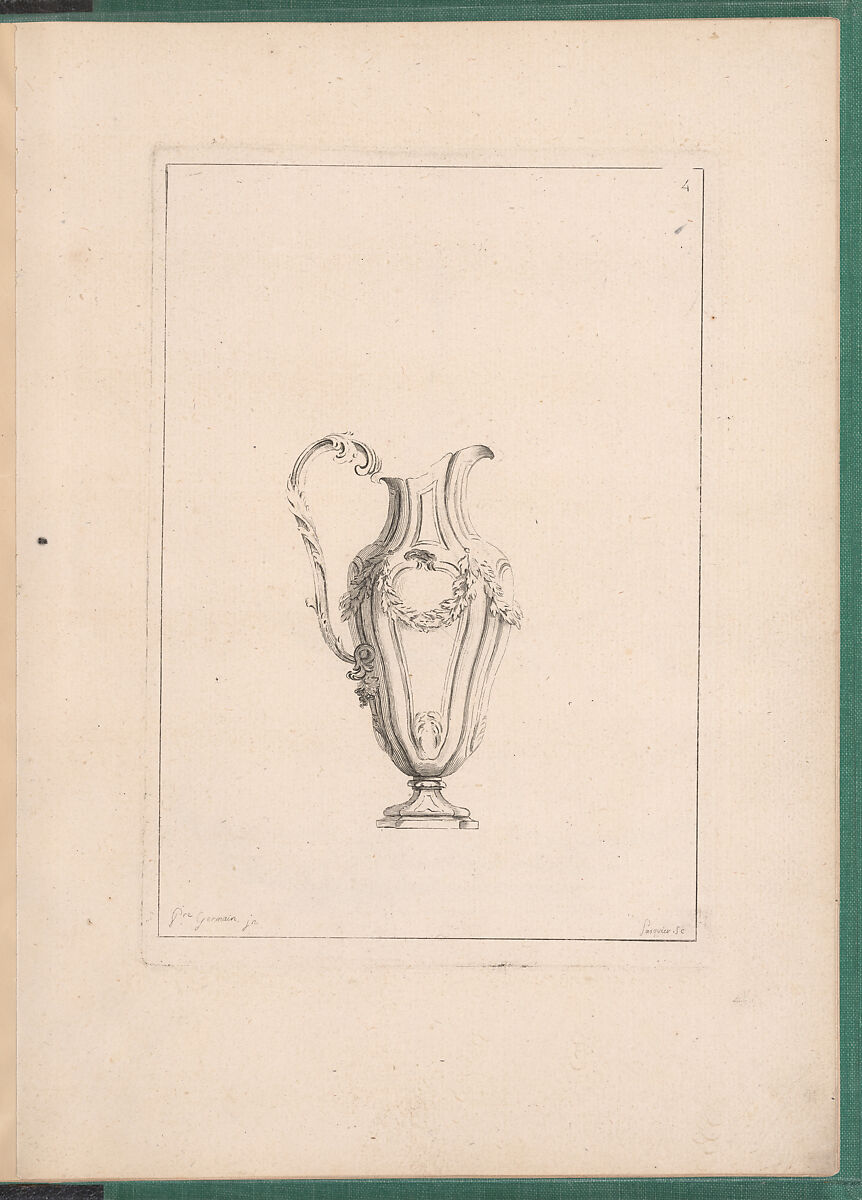 Elements d'Orfevrerie Divisés en deux Parties de Cinquante Feuilles, Pierre Germain (French, Villeneuve-lès-Avignon 1703–1783 Paris), Etching