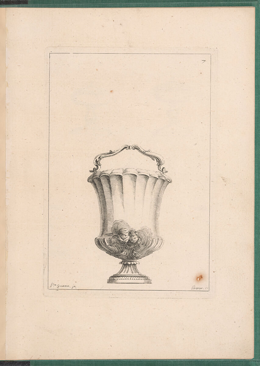 Elements d'Orfevrerie Divisés en deux Parties de Cinquante Feuilles, Pierre Germain (French, Villeneuve-lès-Avignon 1703–1783 Paris), Etching