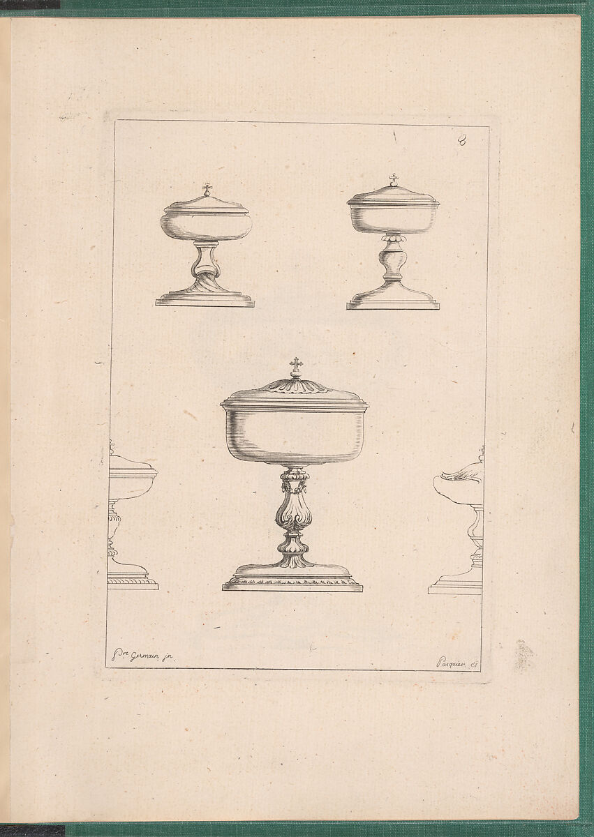 Elements d'Orfevrerie Divisés en deux Parties de Cinquante Feuilles, Pierre Germain (French, Villeneuve-lès-Avignon 1703–1783 Paris), Etching