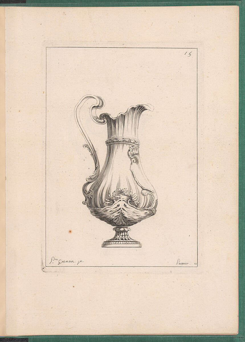 Elements d'Orfevrerie Divisés en deux Parties de Cinquante Feuilles, Pierre Germain (French, Villeneuve-lès-Avignon 1703–1783 Paris), Etching
