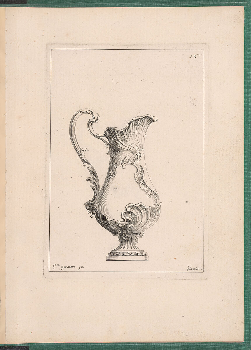 Elements d'Orfevrerie Divisés en deux Parties de Cinquante Feuilles, Pierre Germain (French, Villeneuve-lès-Avignon 1703–1783 Paris), Etching